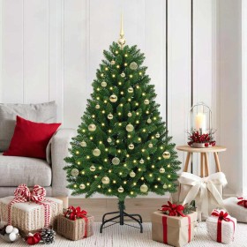 Árbol de Navidad artificial Verde 150 cm PVC y Metal en Decoración Festiva y Estacional | Comprar online en Foru.es