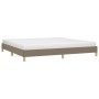 Estructura de cama de tela gris taupe 200x200 cm de vidaXL, Camas y somieres - Ref: Foro24-346846, Precio: 126,49 €, Descuent...