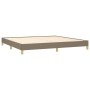 Estructura de cama de tela gris taupe 200x200 cm de vidaXL, Camas y somieres - Ref: Foro24-346846, Precio: 126,49 €, Descuent...