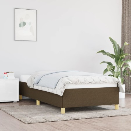 Estructura de cama de tela marrón 80x200 cm de vidaXL, Camas y somieres - Ref: Foro24-347120, Precio: 90,64 €, Descuento: %