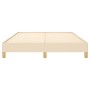 Estructura de cama de tela color crema 140x200 cm de vidaXL, Camas y somieres - Ref: Foro24-346823, Precio: 102,78 €, Descuen...