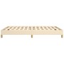 Estructura de cama de tela color crema 140x200 cm de vidaXL, Camas y somieres - Ref: Foro24-346823, Precio: 102,78 €, Descuen...