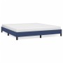 Estructura de cama de tela azul 160x200 cm de vidaXL, Camas y somieres - Ref: Foro24-346734, Precio: 104,29 €, Descuento: %