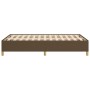 Estructura de cama de tela marrón oscuro 120x200 cm de vidaXL, Camas y somieres - Ref: Foro24-347152, Precio: 96,55 €, Descue...