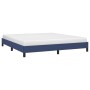 Estructura de cama de tela azul 160x200 cm de vidaXL, Camas y somieres - Ref: Foro24-346734, Precio: 104,29 €, Descuento: %