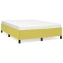 Estructura de cama de tela verde 140x190 cm de vidaXL, Camas y somieres - Ref: Foro24-347065, Precio: 94,65 €, Descuento: %