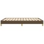 Estructura de cama de tela marrón 160x200 cm de vidaXL, Camas y somieres - Ref: Foro24-346829, Precio: 105,69 €, Descuento: %
