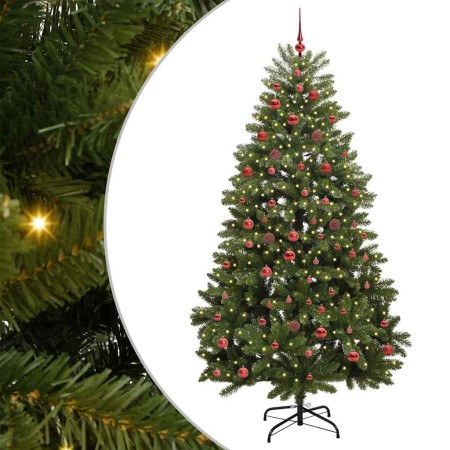 Árbol de Navidad artificial Verde 210 cm PVC y Metal en Decoración Festiva y Estacional | Comprar online en Foru.es