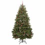 Árbol de Navidad artificial Verde 210 cm PVC y Metal en Decoración Festiva y Estacional | Comprar online en Foru.es
