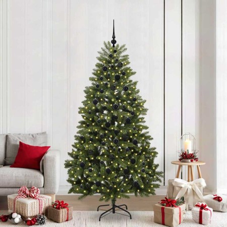 Árbol de Navidad artificial Verde 210 cm PVC y Metal en Decoración Festiva y Estacional | Comprar online en Foru.es