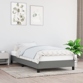 Estructura de cama de tela gris oscuro 80x200 cm de vidaXL, Camas y somieres - Ref: Foro24-346673, Precio: 88,54 €, Descuento: %
