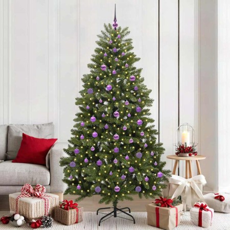 Árbol de Navidad artificial Verde 210 cm PVC y Metal en Decoración Festiva y Estacional | Comprar online en Foru.es