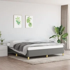 Dark gray fabric bed frame 160x200 cm by vidaXL, Beds and slatted bases - Ref: Foro24-347174, Price: 123,63 €, Discount: %