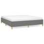 Estructura de cama de tela gris oscuro 160x200 cm de vidaXL, Camas y somieres - Ref: Foro24-347174, Precio: 121,48 €, Descuen...