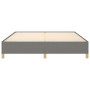 Estructura de cama de tela gris oscuro 160x200 cm de vidaXL, Camas y somieres - Ref: Foro24-347174, Precio: 121,48 €, Descuen...