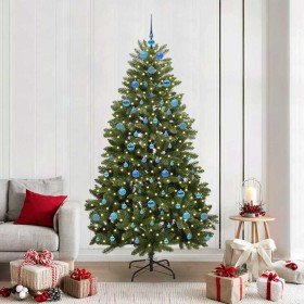 Árbol de Navidad artificial Verde 210 cm PVC y Metal en Decoración Festiva y Estacional | Comprar online en Foru.es
