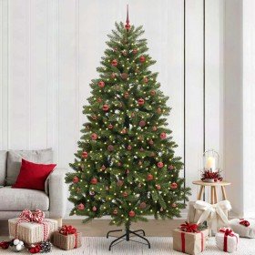 Árbol de Navidad artificial Verde 240 cm PVC y Metal en Decoración Festiva y Estacional | Comprar online en Foru.es