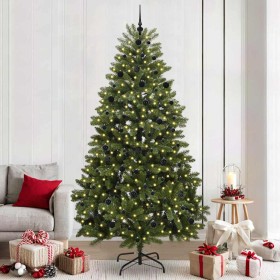 Árbol de Navidad artificial Verde 240 cm PVC y Metal en Decoración Festiva y Estacional | Comprar online en Foru.es