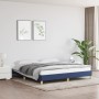 Estructura de cama tela azul 180x200 cm de vidaXL, Camas y somieres - Ref: Foro24-346840, Precio: 136,34 €, Descuento: %