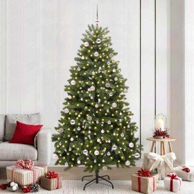 Árbol de Navidad artificial Verde 240 cm PVC y Metal en Decoración Festiva y Estacional | Comprar online en Foru.es