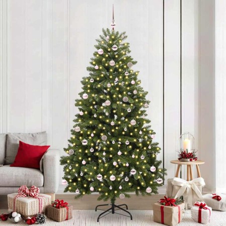 Árbol de Navidad artificial Verde 240 cm PVC y Metal en Decoración Festiva y Estacional | Comprar online en Foru.es