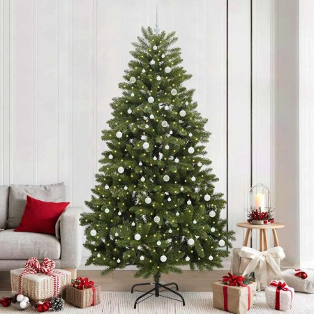 Árbol de Navidad artificial Verde 240 cm PVC y Metal en Decoración Festiva y Estacional | Comprar online en Foru.es