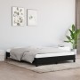 Estructura de cama de tela negro 140x190 cm de vidaXL, Camas y somieres - Ref: Foro24-346714, Precio: 114,96 €, Descuento: %