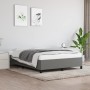 Estructura de cama de tela gris oscuro 140x190 cm de vidaXL, Camas y somieres - Ref: Foro24-347059, Precio: 122,84 €, Descuen...
