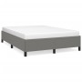 Estructura de cama de tela gris oscuro 140x190 cm de vidaXL, Camas y somieres - Ref: Foro24-347059, Precio: 122,84 €, Descuen...