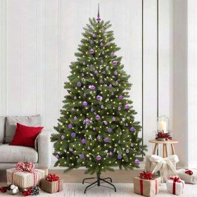 Árbol de Navidad artificial Verde 240 cm PVC y Metal en Decoración Festiva y Estacional | Comprar online en Foru.es