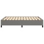 Estructura de cama de tela gris oscuro 140x190 cm de vidaXL, Camas y somieres - Ref: Foro24-347059, Precio: 122,84 €, Descuen...