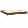Estructura de cama tela marrón oscuro 180x200 cm de vidaXL, Camas y somieres - Ref: Foro24-346837, Precio: 114,91 €, Descuent...