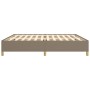 Estructura de cama de tela gris taupe 200x200 cm de vidaXL, Camas y somieres - Ref: Foro24-347193, Precio: 165,03 €, Descuent...