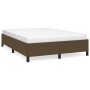 Estructura de cama de tela marrón 140x190 cm de vidaXL, Camas y somieres - Ref: Foro24-347061, Precio: 122,84 €, Descuento: %