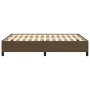 Estructura de cama de tela marrón 140x190 cm de vidaXL, Camas y somieres - Ref: Foro24-347061, Precio: 122,84 €, Descuento: %