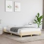 Estructura de cama de tela color crema 120x200 cm de vidaXL, Camas y somieres - Ref: Foro24-346807, Precio: 105,40 €, Descuen...