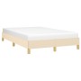 Estructura de cama de tela color crema 120x200 cm de vidaXL, Camas y somieres - Ref: Foro24-346807, Precio: 105,40 €, Descuen...
