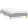 Estructura de cama de tela gris claro 100x200 cm de vidaXL, Camas y somieres - Ref: Foro24-346794, Precio: 67,40 €, Descuento: %