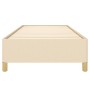 Estructura de cama de tela color crema 90x200 cm de vidaXL, Camas y somieres - Ref: Foro24-347138, Precio: 91,58 €, Descuento: %