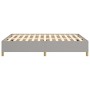 Estructura de cama de tela gris claro 140x190 cm de vidaXL, Camas y somieres - Ref: Foro24-347157, Precio: 110,50 €, Descuent...