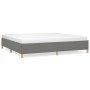 Estructura de cama tela gris oscuro 200x200 cm de vidaXL, Camas y somieres - Ref: Foro24-347190, Precio: 116,47 €, Descuento: %