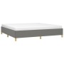 Estructura de cama tela gris oscuro 200x200 cm de vidaXL, Camas y somieres - Ref: Foro24-347190, Precio: 116,47 €, Descuento: %