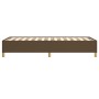 Estructura de cama de tela marrón 100x200 cm de vidaXL, Camas y somieres - Ref: Foro24-347144, Precio: 76,19 €, Descuento: %