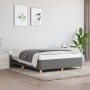 Estructura de cama de tela gris oscuro 140x200 cm de vidaXL, Camas y somieres - Ref: Foro24-347166, Precio: 116,98 €, Descuen...