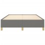 Estructura de cama de tela gris oscuro 140x200 cm de vidaXL, Camas y somieres - Ref: Foro24-347166, Precio: 116,98 €, Descuen...