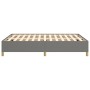 Estructura de cama de tela gris oscuro 140x200 cm de vidaXL, Camas y somieres - Ref: Foro24-347166, Precio: 116,98 €, Descuen...