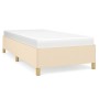 Estructura de cama de tela color crema 90x190 cm de vidaXL, Camas y somieres - Ref: Foro24-347130, Precio: 82,46 €, Descuento: %