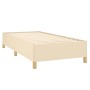 Estructura de cama de tela color crema 90x190 cm de vidaXL, Camas y somieres - Ref: Foro24-347130, Precio: 82,46 €, Descuento: %
