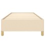Estructura de cama de tela color crema 90x190 cm de vidaXL, Camas y somieres - Ref: Foro24-347130, Precio: 82,46 €, Descuento: %
