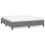 Estructura de cama de tela gris oscuro 160x200 cm de vidaXL, Camas y somieres - Ref: Foro24-347075, Precio: 128,15 €, Descuen...